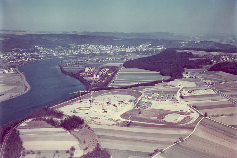 Kernkraftwerk Leibstadt im Bau