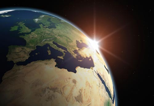 Sonnenaufgang Klimafreundlich